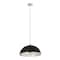 Z-Lite Landry 1 Light Pendant, Matte Black & Chrome 1004P20-MB-CH - alternate 6